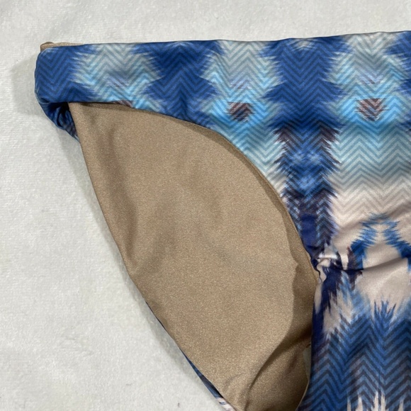 NEW WATER GLAMOUR Jesse Bikini Bottom in Blue Nude [SZ‎ Small ] - Picture 5 of 11